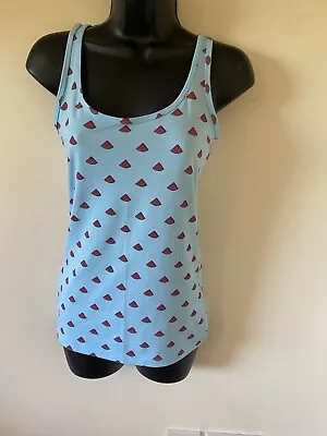 Buy Blue Watermelon Design Vest Top Size 8 • 1.50£