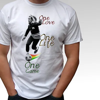 Buy Bob Marley Football White T Shirt Soccer Rasta Reggae Top - Mens And Kids Sizes • 9.99£
