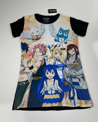 Buy Fairy Tail Anime Group Sub Short Sleeve T-Shirt Womens Small Multicolor NWT BP10 • 19.88£