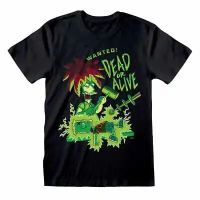 Buy Simpsons - Sideshow Bob Dead Or Alive T-Shirt (Black) • 17.99£