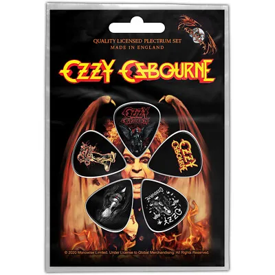 Buy OZZY OSBOURNE Ordinary Man : 1mm Guitar Picks 5-PLECTRUM PACK Official Merch • 5.95£