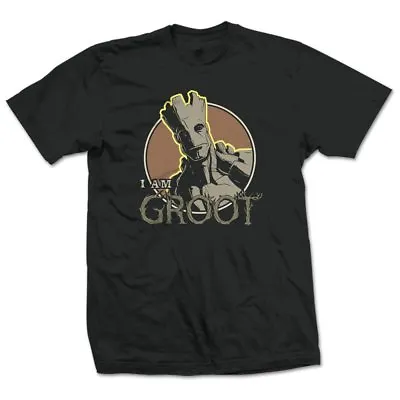 Buy Marvel Small Black Mens T Shirt Guardians Of The Galaxy I Am Groot Official • 9.95£