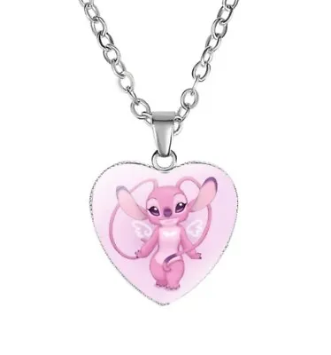 Buy Lilo Stitch Angel Merch Necklace Chain Pendant Necklace Anime Manga Cosplay  • 9.41£