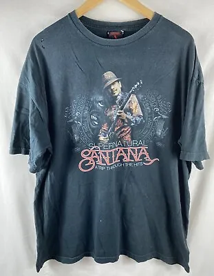 Buy Santana Supernatural Live At The Joint 2009 Vegas T Shirt XXL 2XL Black • 19.95£