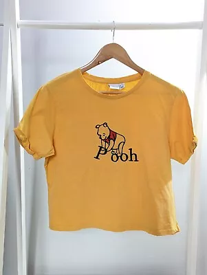 Buy DISNEY Womens Size 10-12 Years Yellow Winnie The Pooh Top T-shirt Clothes • 4£