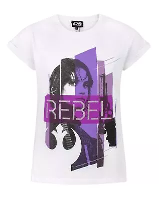 Buy Star Wars White Short Sleeved T-Shirt (Girls) • 9.99£