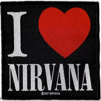 Buy NIRVANA I Love Nirvana : Woven SEW-ON PATCH Official Licensed Merch • 3.60£