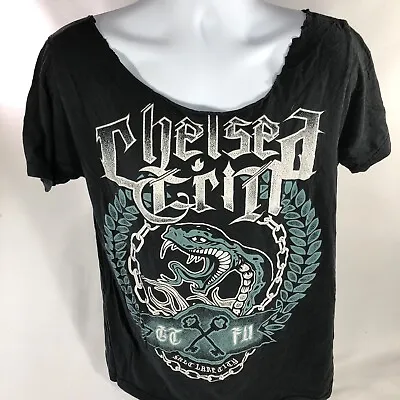 Buy Chelsea Grin Shirt Womens Xl Band Tee Cut Scoop Neck Short Sleeve Death Metal • 10.38£
