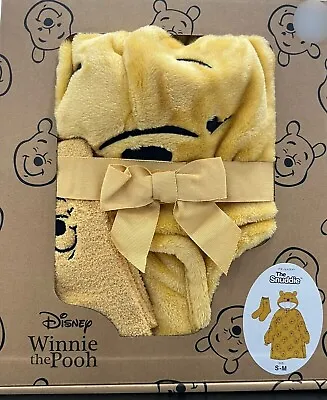 Buy Disney Winnie The Pooh Boxed Snuddie & Socks Oversized Blanket Hoodie Oodie S-m • 40£