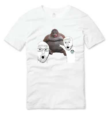 Buy Current Thing Pointing Soyjacks - NPC Meme T Shirt White • 16.49£