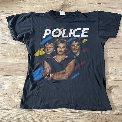 Buy The Police Vintage 1983 Synchronicity Europe Tour Shirt Copyright Roxanne • 120£