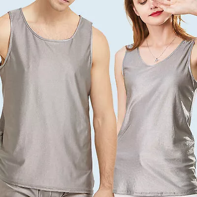 Buy EMF Protection Vest Sleeveless T Shirt Soft EMF Protection Beanie Pullover XXL☯ • 51.62£