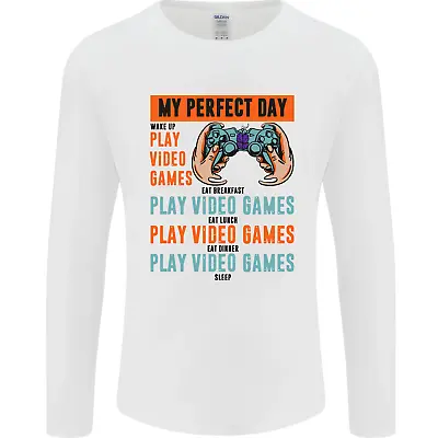 Buy My Perfect Day Video Games Gaming Gamer Mens Long Sleeve T-Shirt • 11.99£