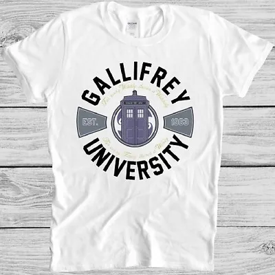 Buy University Of Gallifrey T Shirt Vintage Cool Doctor Who Funny Gift Tee M90 • 6.35£