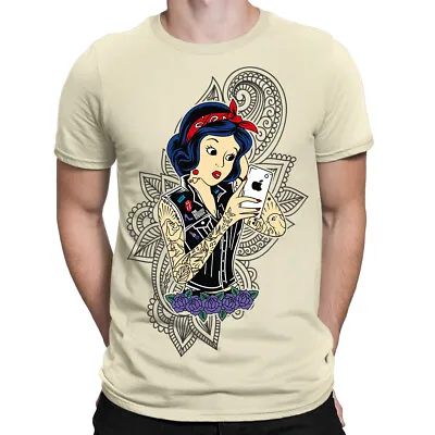 Buy Snow White Rock Goth Princess Mens T-Shirt Biker Punk Alternative Gothic • 12.95£
