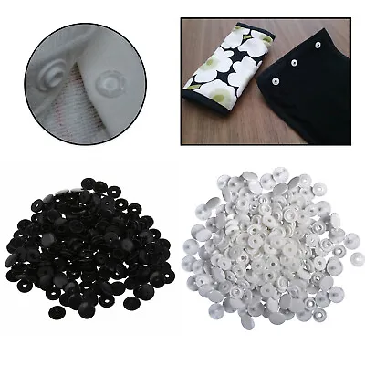 Buy 50-1000pcs KAM Snaps Popper Fastener Plastic Stud Button Black Clear White T3 T5 • 41.99£