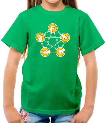 Buy Rock Paper Scissors Lizard Spock - Kids T-Shirt - Big Bang - TV - Fan - Merch • 11.95£