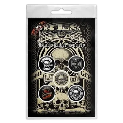 Buy Black Label Society Worldwide 5 Button Badge Set Official Metal Band Merch • 8.21£