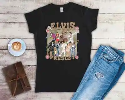 Buy Elvis Presley Ladies Fitted T Shirt Sizes SMALL-2XL • 12.49£