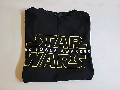 Buy Star Wars The Force Awakens Men's Black T-Shirt Size M • 6£