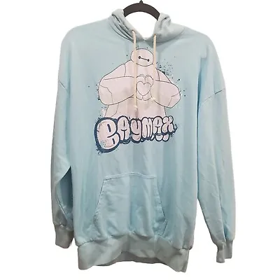 Buy Disney Baymax Blue Hoodie Sweatshirt Size Small Blue Pullover • 33.07£