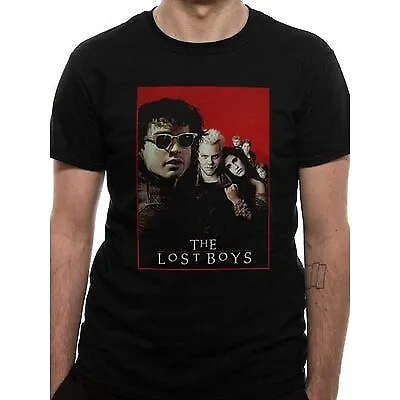 Buy The Lost Boys Black T-Shirt Movie Promotional Poster Group Shot Official XL • 11.06£