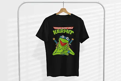 Buy Teenage Muppet Ninja Kermit T-Shirt - Muppets Funny Retro Cool Cartoon Turtle • 14.99£