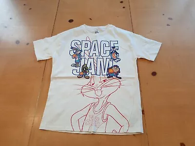 Buy Marks And Spencer Boy's White Space Jam Summer T-Shirt Size 10 - 11 Years • 3.99£