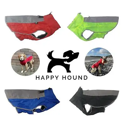 Buy Happy Hound Coloured Waterproof Dog Jacket With Hi Viz Reflective Strip • 8.95£