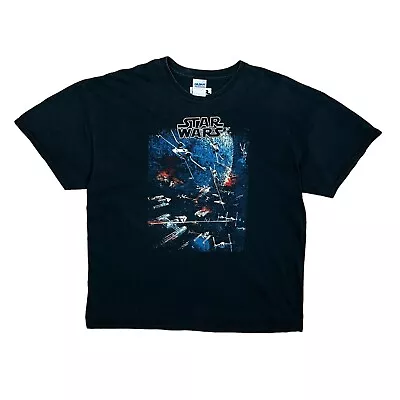 Buy STAR WARS T Shirt Vintage Black Graphic Movie Logo Mens XL • 24.95£