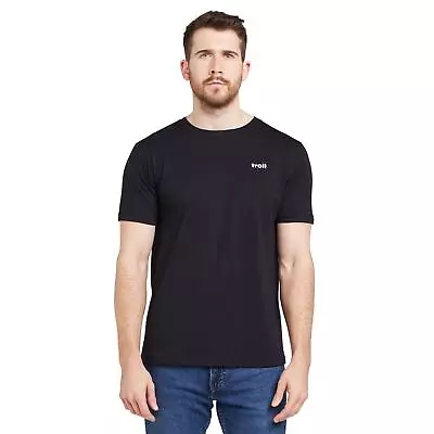 Buy TROLL Men’s Back Logo T-Shirt In Black • 31.95£