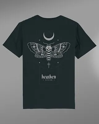 Buy HEATHEN DESIGN T-Shirt - Death Moth (Large) • 15£