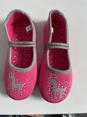 Buy Pink Unicorn Slippers Size 30 • 3.99£