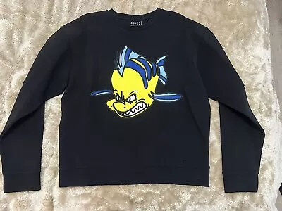 Buy Bobby Abley X Little Mermaid Disney Flounder Sweatshirt Size L • 64.99£