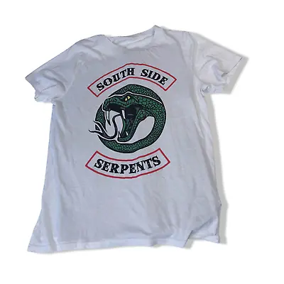 Buy Vintage Y2k Riverdale Southside Serpents Medium White T Shirt | M | SKU: 3592 • 14.37£