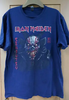 Buy Iron Maiden Senjutsu XL Navy Blue T-shirt Pre-owned • 16£