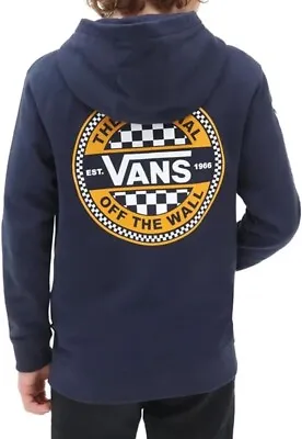Buy Vans Boys Circled Checker Hoody - Dress Blues • 29.95£
