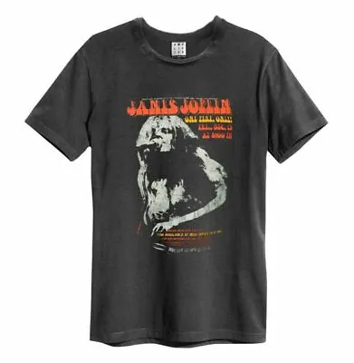 Buy Amplified Janis Joplin Madison Square Official Merch T-Shirt Dark Grey New • 24.07£