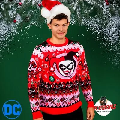 Buy Harley Quinn  Hey Puddin  Christmas Jumper Sweater Sweatshirt Xmas Retro Inspire • 36.93£