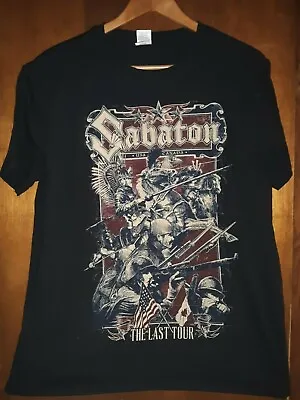 Buy Sabaton- The Last Tour RARE Lic OOP Black T-Shirt- Large • 45.47£