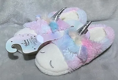 Buy Ladies - Rainbow - Unicorn - Slip On Mules/Slippers - Size 3-4 - Brand New • 8.99£