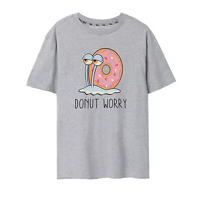 Buy SpongeBob SquarePants Womens/Ladies Donut Worry T-Shirt NS7832 • 17.19£