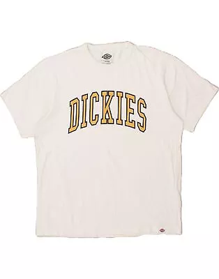 Buy DICKIES Mens Graphic T-Shirt Top Large White Cotton BL27 • 12.95£