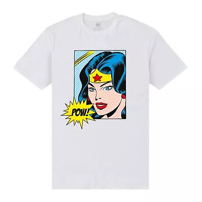 Buy Official Wonder Woman Pow T-Shirt Crew Neck Short Sleeve Graphic T Shirt Tee Top • 22.95£