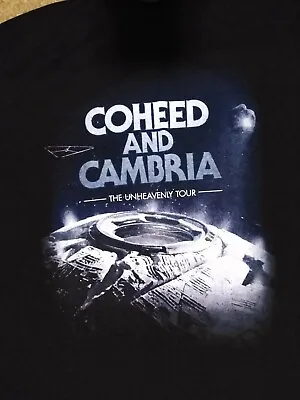 Buy Coheed And Cambria THE Unheavenly Tour T Shirt Short Sleeve Black Size Medium • 14.18£