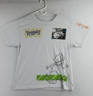Buy Nickelodeon Rug Rats Graphic Boys White Logo T-Shirt Size Large • 8.26£