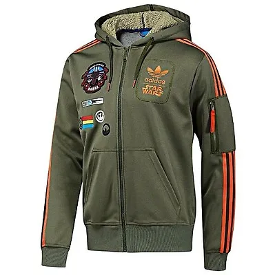 Buy Adidas Originals Star Wars X Wing Hoodie Military Jacket Mens Size's Medium NEW! • 75.99£