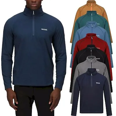 Buy Regatta Mens Montes Lightweight Zip Up Overhead Micro Fleece Jacket Pullover • 10.99£