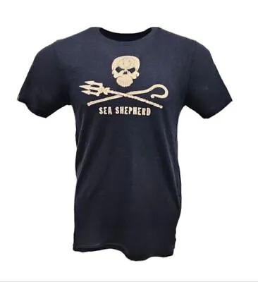 Buy HoodLamb Men's Black Sea Shepherd Stretchy Soft Hemp T-Shirt 420 NWT • 72.64£