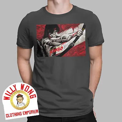 Buy Rambo T-shirt Soldier Army 70s 80s Classic Movie Retro Tee 80s Icon Stallone • 11.36£
